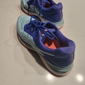 Asics Women's Teal and Purple Athletic Shoes